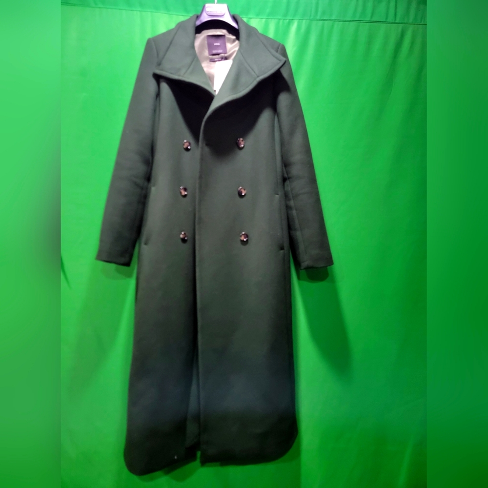 Mango Abrigo Sirenita Woolen Coat w/ Belt